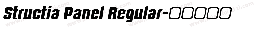 Structia Panel Regular字体转换